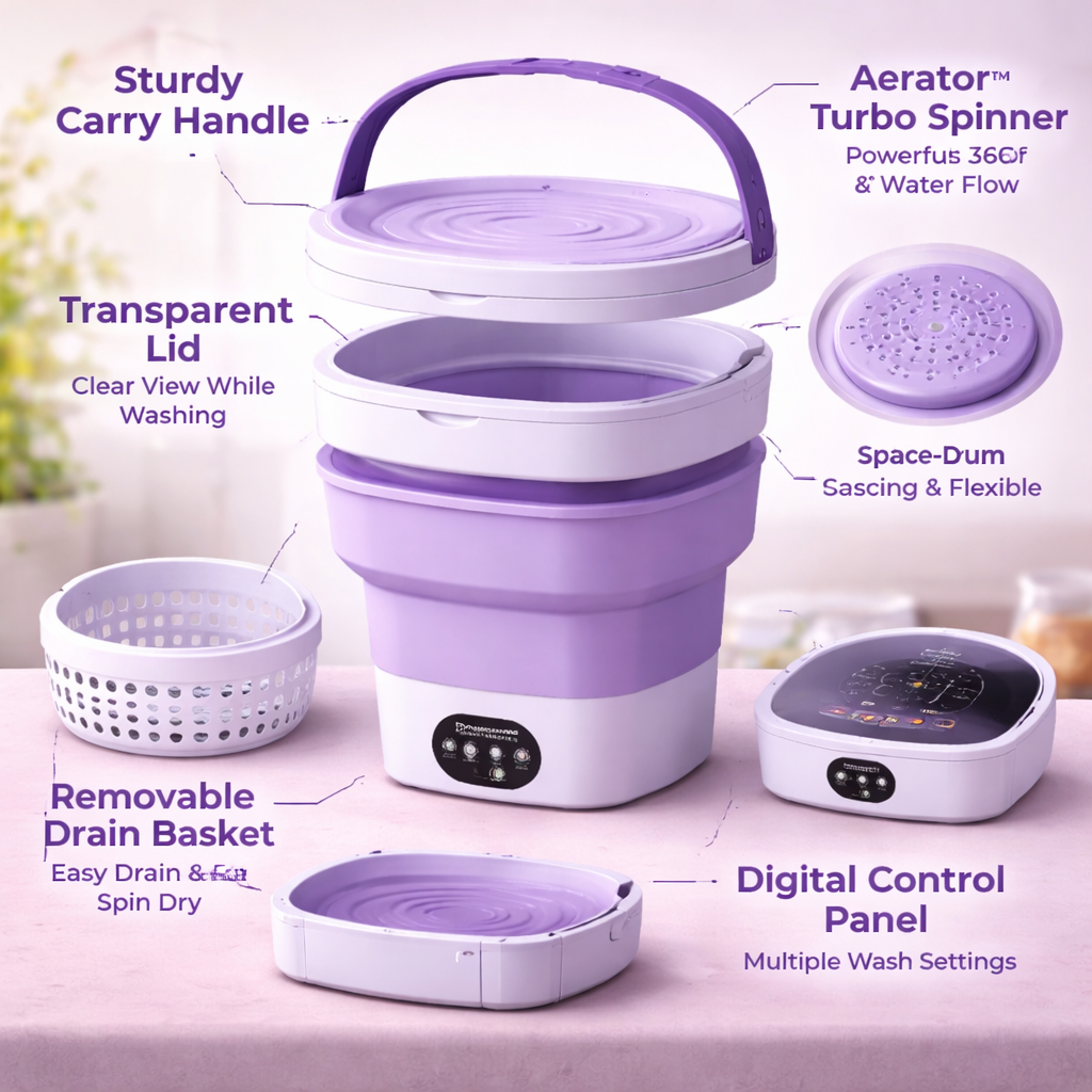 Mini Portable Washing Machine!